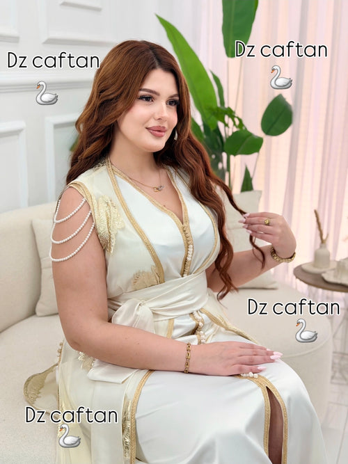 🌟 Caftan Luxe Doré – Élégance Orientale