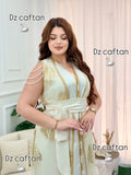 🌟 Luxury Gold Kaftan – Oriental Elegance
