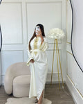 Pearly Elegance Caftan – Refinement and prestige with effortless grace ✨